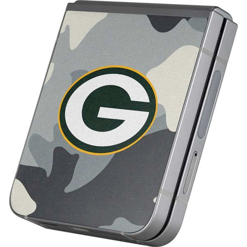 NFL Green Bay Packers Camo Galaxy Z Flip6 Skin